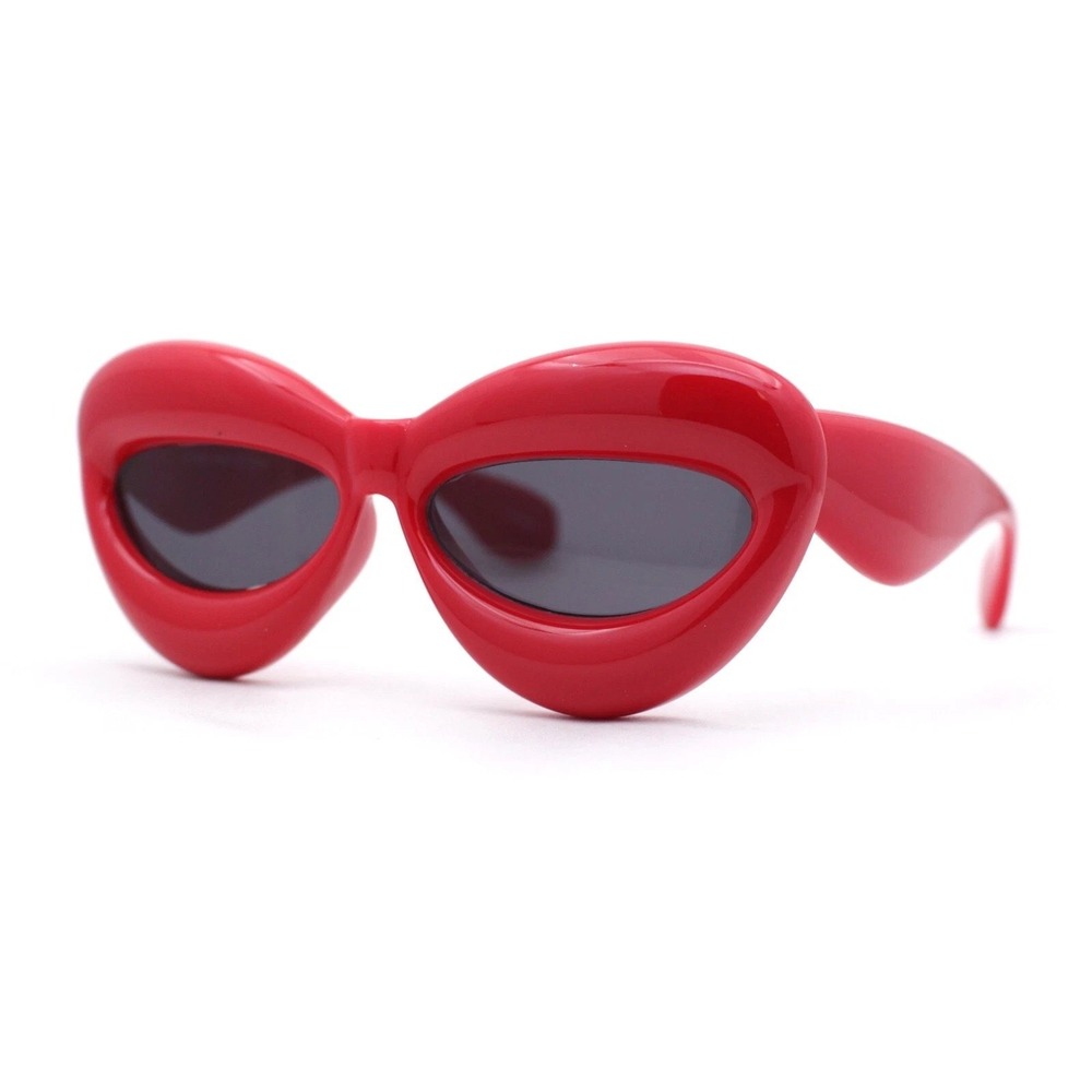 Women Sunglasses Red Frame Fashion Designer Candy Color Sexy Labiel Luxury Style